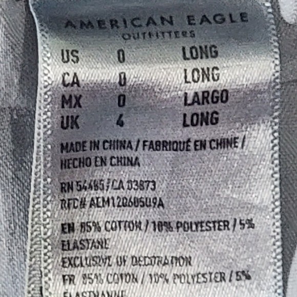 American Eagle Jeans 360 Ne(x)t Level Stretch Jegging Women’s Size 0 Blue Denim - Picture 10 of 16